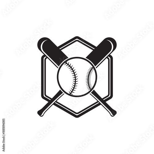Baseball icon isolated on white background