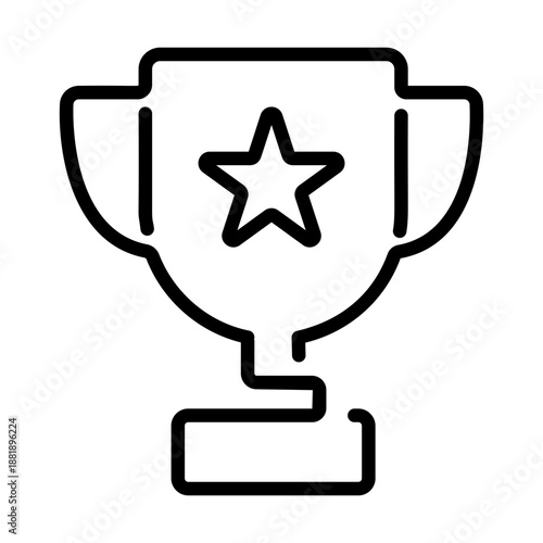 A line style icon showing trophy