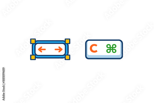 Keyboard shortcuts showing commands for copy and cursor movement