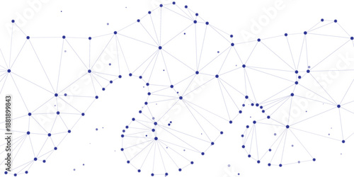 Complex network of interconnected nodes with diverse connections