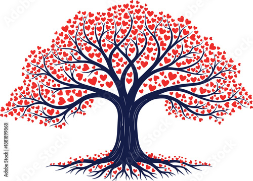Love Heart Tree Valentine Romance Romantic Passion Affection Symbol Nature Life Growth Family Roots Branches Emotion Celebration Holiday Wedding Unity Togetherness