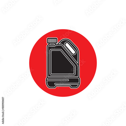 plastic jerry vector illustration design