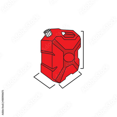 plastic jerry vector illustration design