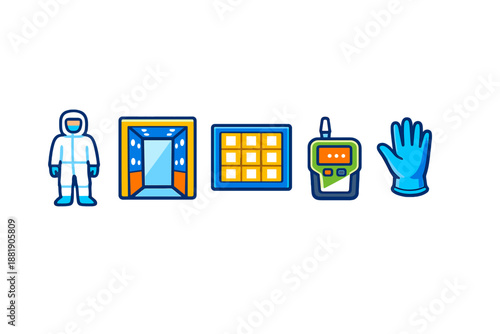 Exploration tools and equipment for space missions in a training