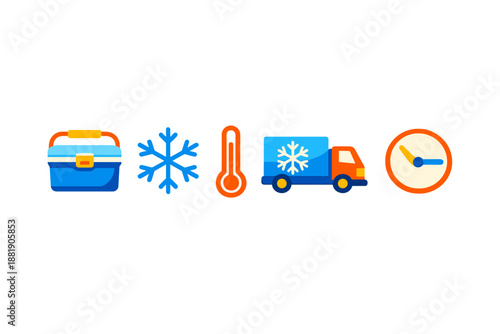 Transport and keep items cold with tools temperature delivery van and