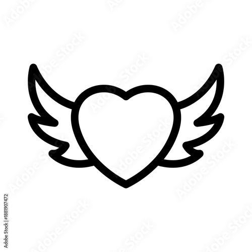 Valentine day icon design template