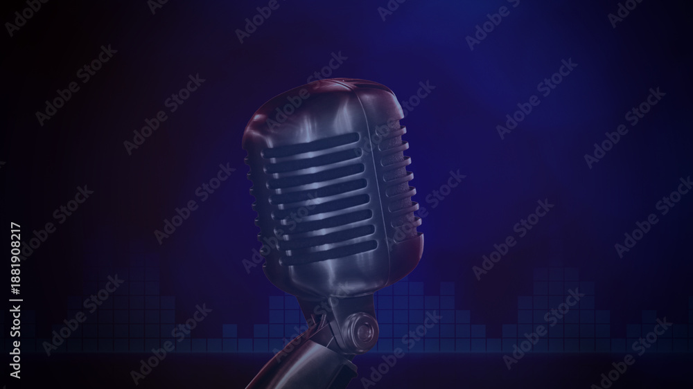 custom made wallpaper toronto digitalmicrophone with sound level background