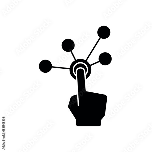 Simple Interactivity icon for social media, app, and web design. Vector illustration, Eps 10.