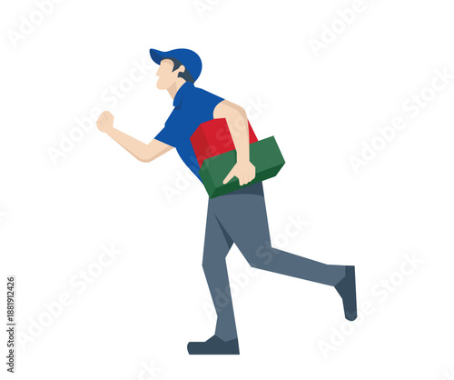 Delivery Service Logo Design Illustration