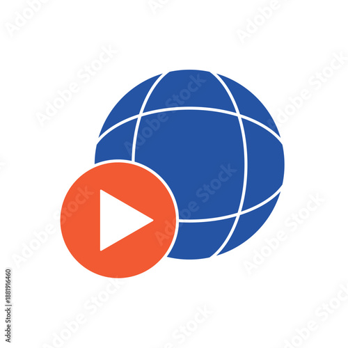 Simple Virtual Tour icon for social media, app, and web design. Vector illustration, Eps 10.