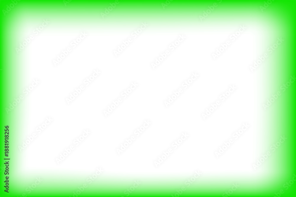 Obraz premium A captivating abstract green frame with a distinct black rectangular core isolated on transparent background