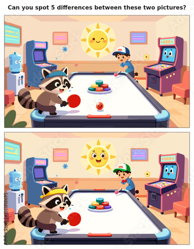 Spot the Difference Kids Activity Sheet – Fun Puzzles & Brain Teasers for Children | Educational Games & Challenges