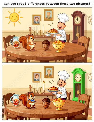 Spot the Difference Kids Activity Sheet – Fun Puzzles & Brain Teasers for Children | Educational Games & Challenges