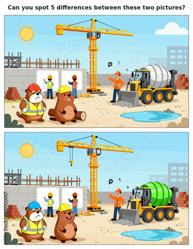 spot the difference, kids activity, fun games, puzzles for kids, educational activity, brain teaser, difference game, coloring pages, coloring books, book cover, kdp, kdp interior, kids challenges, le