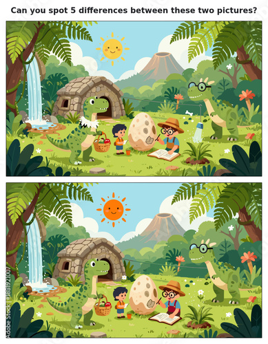 spot the difference, kids activity, fun games, puzzles for kids, educational activity, brain teaser, difference game, coloring pages, coloring books, book cover, kdp, kdp interior, kids challenges, le