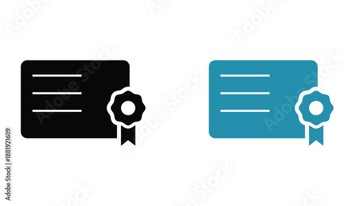 License identification card icon . Minimal flat icons showing license or ID card with profile photo and car symbol, suitable for apps, interfaces, and documents.


