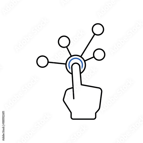 Simple Interactivity icon for social media, app, and web design. Vector illustration, Eps 10.