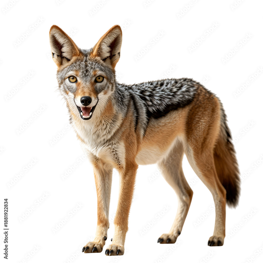 Fototapeta premium Majestic Coyote Standing in Natural Pose