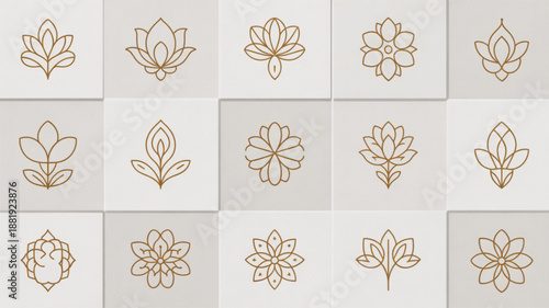 Floral Harmony: A collection of exquisite floral designs, meticulously crafted to evoke elegance and natural beauty, perfect for embellishing branding or decor.