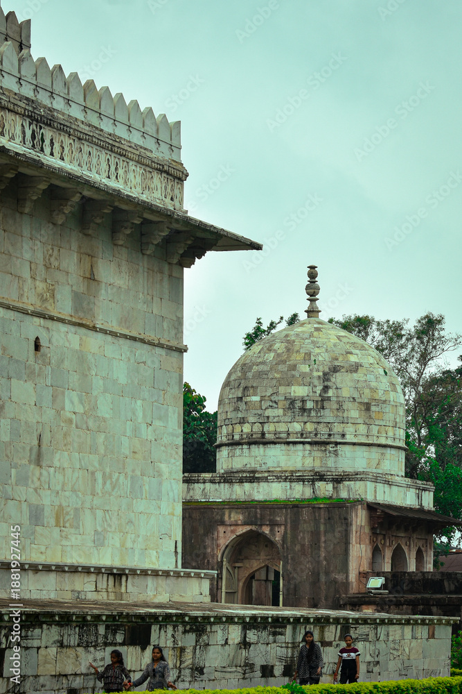Fototapeta premium Hoshang Shah's Tomb in Mandu, Madhya Pradesh, is a significant 15th-century mausoleum. August 14 2025 