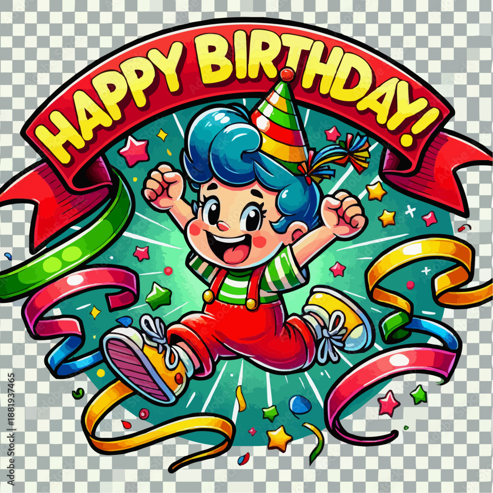 Obraz premium happy birthday design