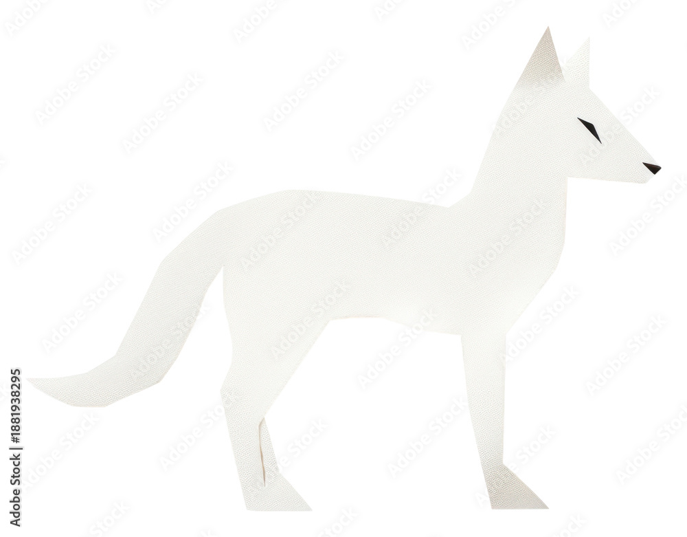 Fototapeta premium PNG Polar fox animal mammal white.