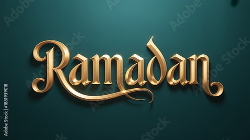 Golden ramadan text
