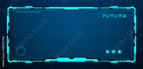 HUD frames or technology box futuristic element