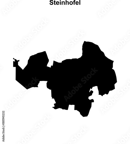 Steinhofel (Brandenburg) blank outline map