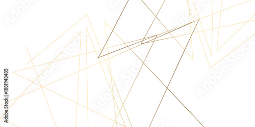 Modern abstract line artwork showing intersecting chaotic gold, beige, and dark strokes forming a woven geometric network on clean white space for refined stylish luxury-themed composition