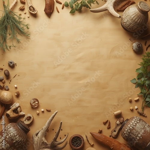 Ayurvedic Herb Healing Frame