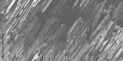 Abstract grayscale background with a dynamic, textured pattern of diagonal, elongated shapes with fluid, glossy highlights and deep shadows, suggesting a molten or liquid metal effect for striking