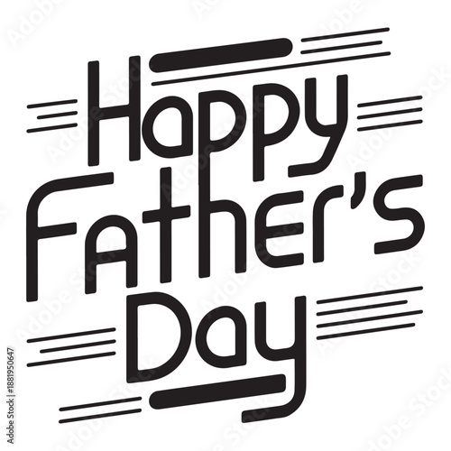 Modern Greeting Design for Celebrating Dads