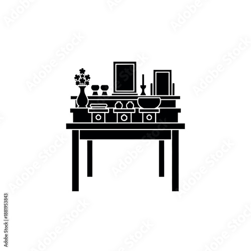 Japanese Buddhist Altar Icon.