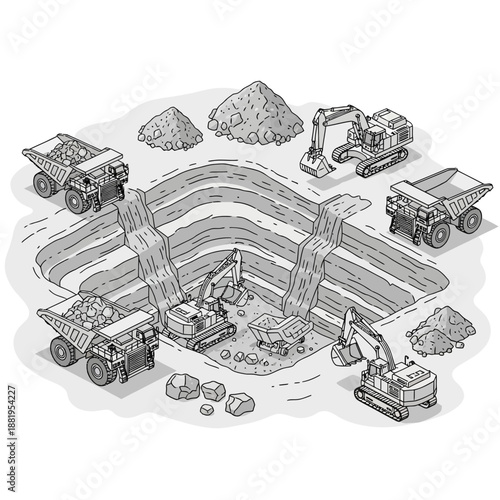Warehouse logistics and packaging process with conveyor belts and cardboard boxes.