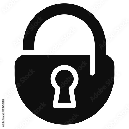 Secure padlock icon illustrating digital privacy and protected access to valuable information
