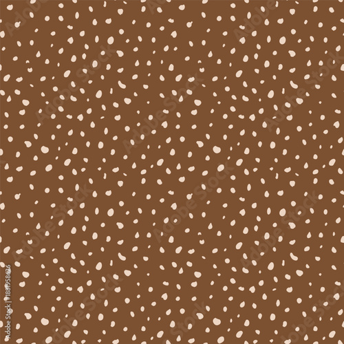 Animal seamless pattern for textile, fabric. Little deer leather fur coat, fawn.  Print. textural details of fur
