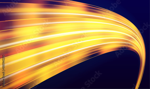Red speed track burns with fiery neon glow, sharp motion streaks, and dynamic acceleration lines that convey high energy and power. Vector
