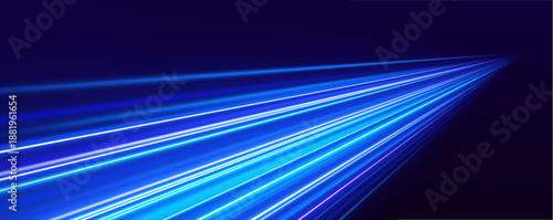 Abstract neon motion paths surge with energy. Luminous lines emphasize speed, rhythm, and futuristic design. Perfect for modern technology themed graphics vector