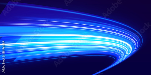 Electric light waves ripple across a dark canvas. Neon highlights enhance flow, depth, and modern digital style. A bold abstract background for tech visuals vector
