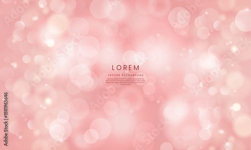 pink background with bokeh