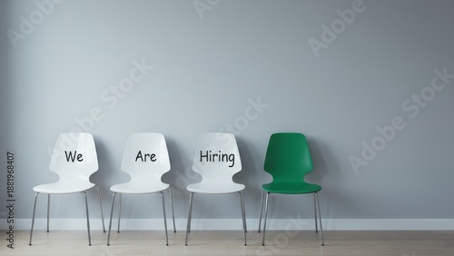 Hiring Announcement, Office Space, Graphic Design, Professional Environment, Direct Viewpoint