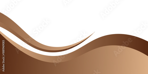 Brown Wave Background, Abstract geometric background with liquid shapes. Vector illustration. eps 10