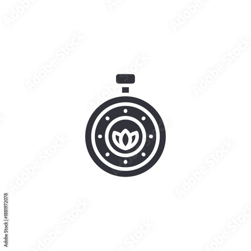 Essential oil bottle with drop icon, representing aromatherapy products, natural healing oils, and wellness treatment solutions.