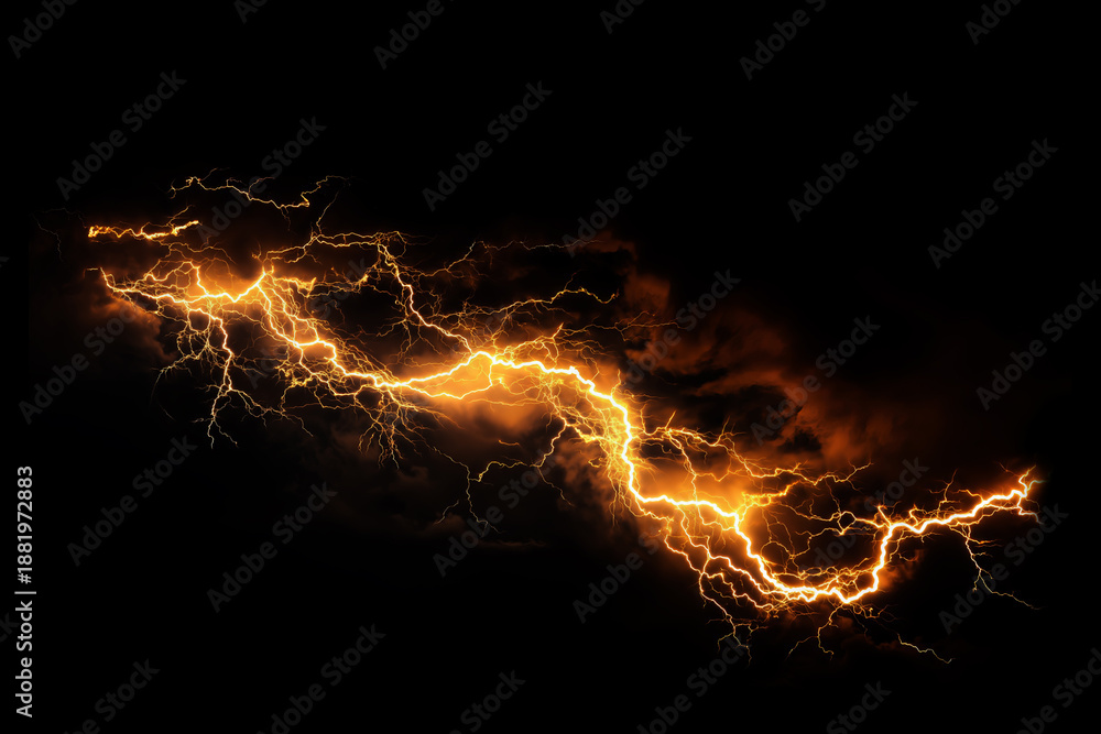 Fototapeta premium Fire Flames Overlay on Black Background – Cinematic Burning Effect