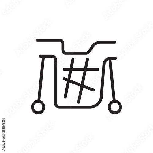 Seamless knitting icon symbolizing tubular apparel construction and activewear technology, represents circular knitting, friction-free garment design, waste-reducing textiles, and comfort engineering.