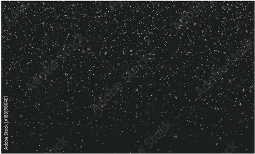 Beautiful night sky with stars on a dark background