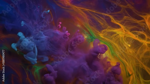 Vibrant Liquid Motion Abstract Colorful Background.