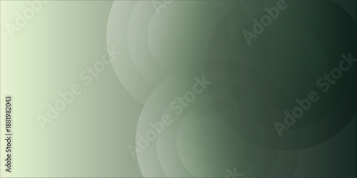 Soft Green Gradient Background With Overlapping Circles For Abstract Design And Branding