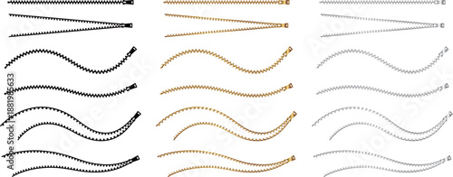 ファスナーのライン18種セット